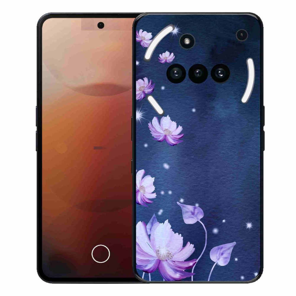 Gelový kryt mmCase na Nothing Phone (3a) - padající květy