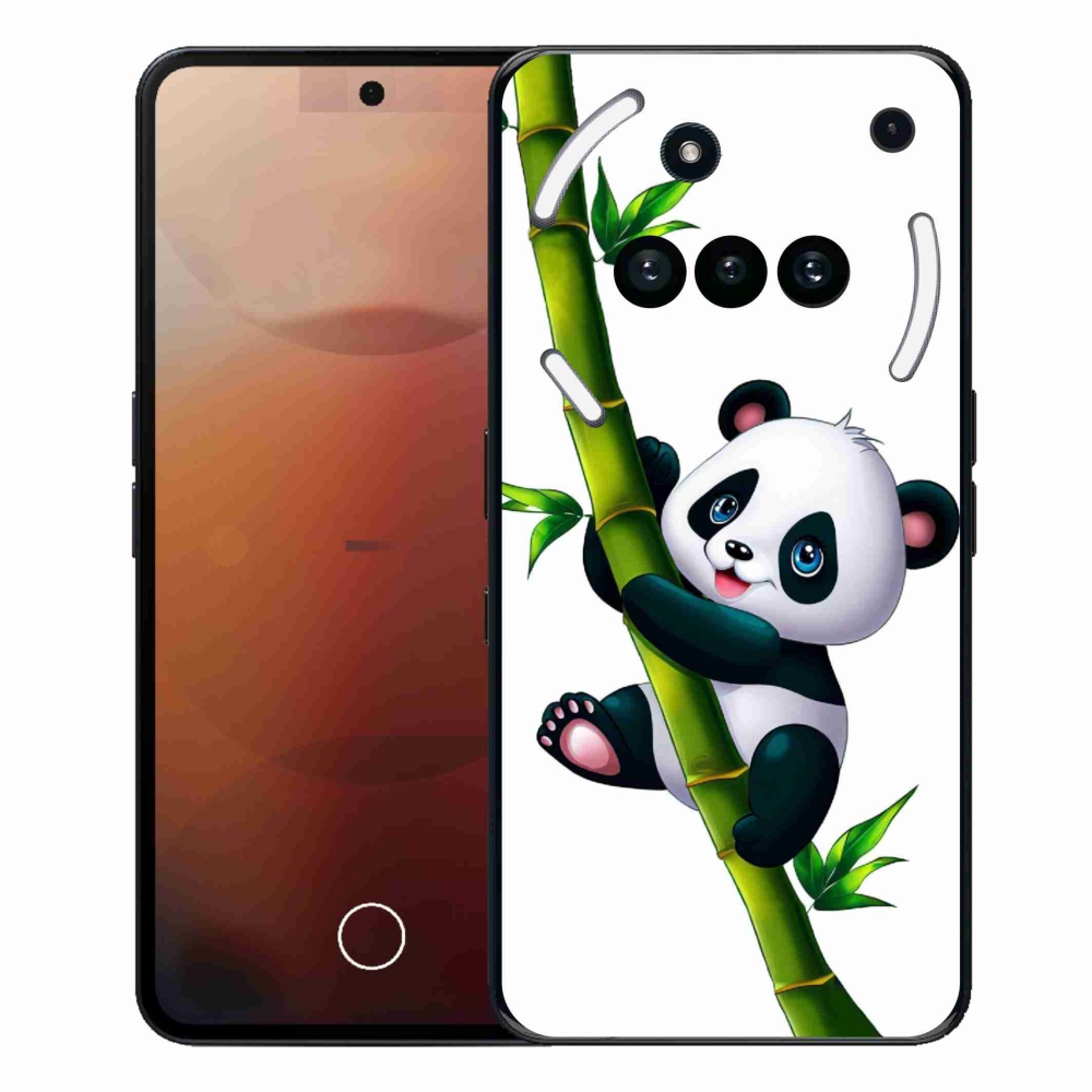 Gelový kryt mmCase na Nothing Phone (3a) - panda na bambusu