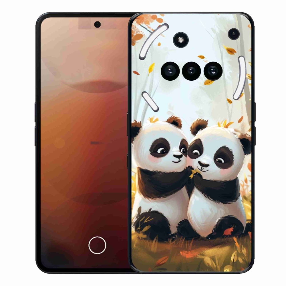 Gelový kryt mmCase na Nothing Phone (3a) - pandy