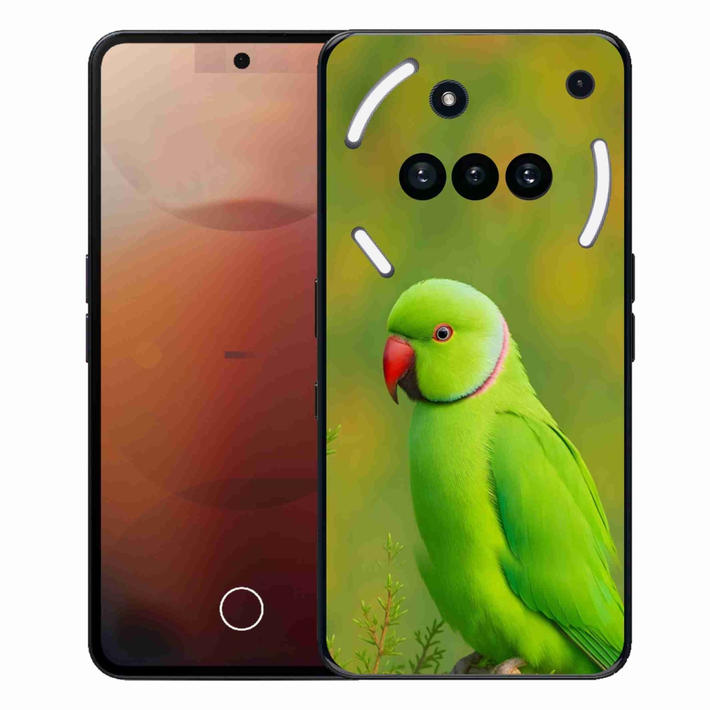 Gelový kryt mmCase na Nothing Phone (3a) - papoušek alexandr 2