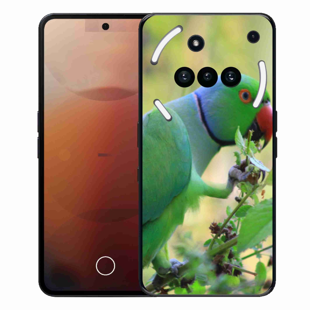 Gelový kryt mmCase na Nothing Phone (3a) - papoušek alexandr