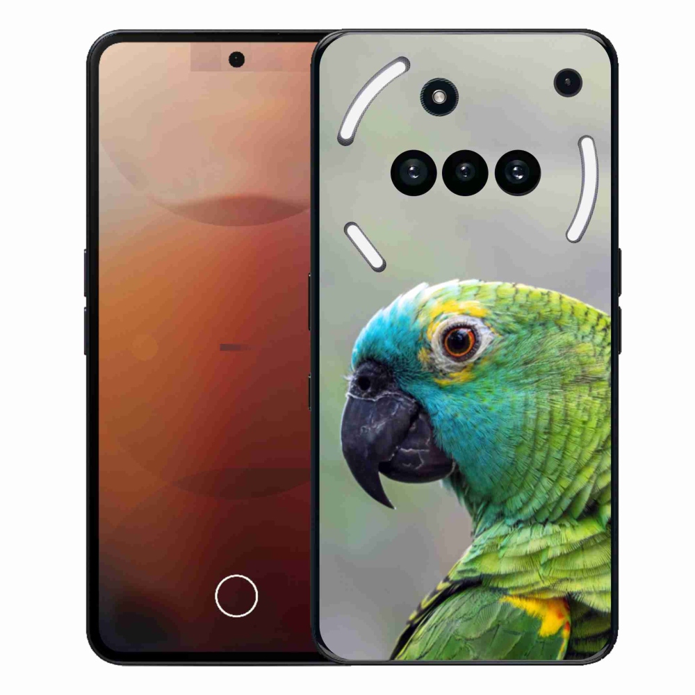 Gelový kryt mmCase na Nothing Phone (3a) - papoušek amazoňan