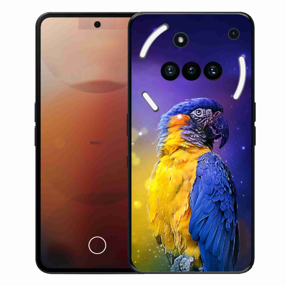 Gelový kryt mmCase na Nothing Phone (3a) - papoušek ara 1