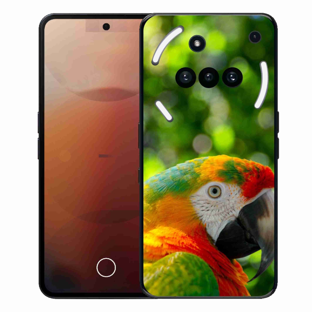 Gelový kryt mmCase na Nothing Phone (3a) - papoušek ara 3