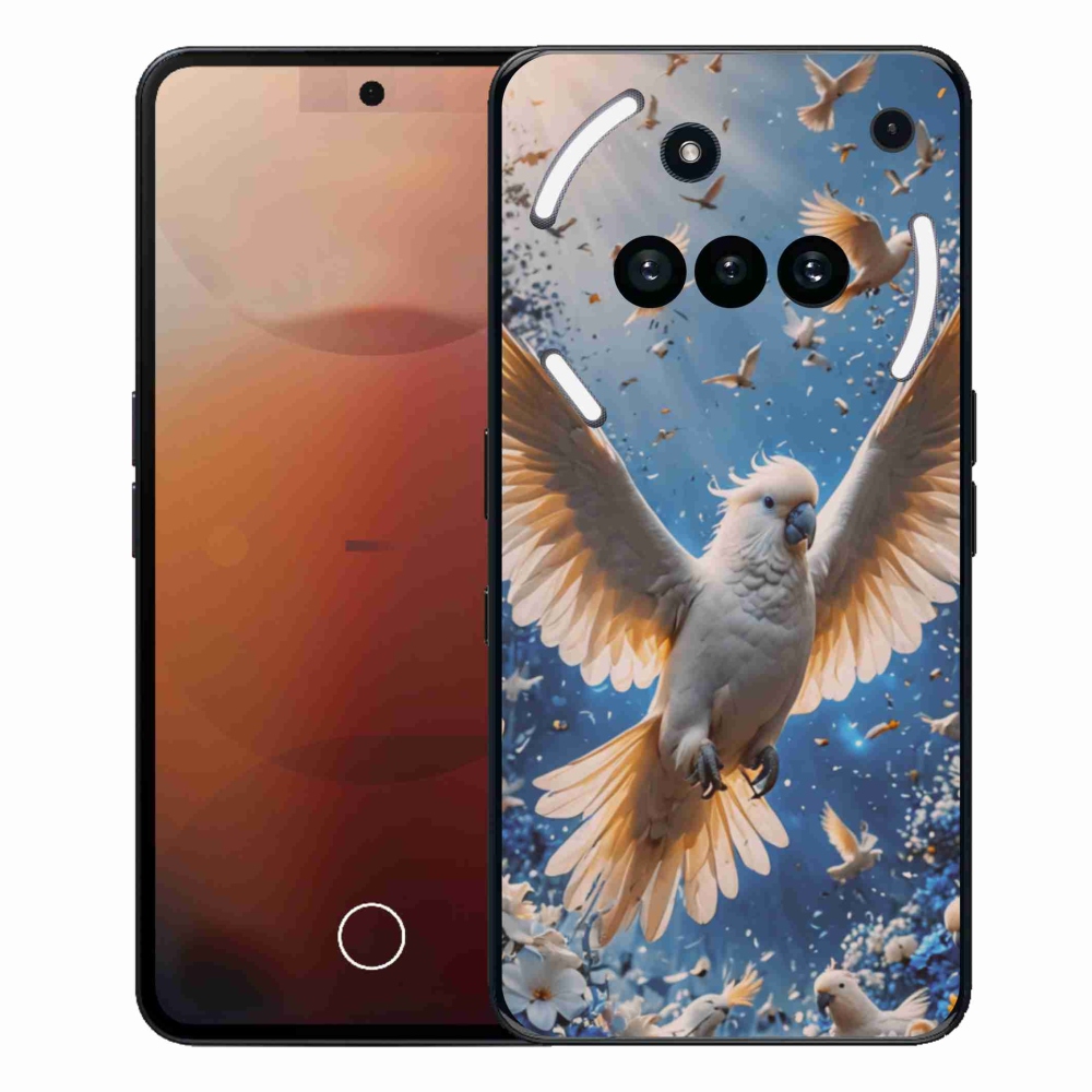 Gelový kryt mmCase na Nothing Phone (3a) - papoušek kakadu