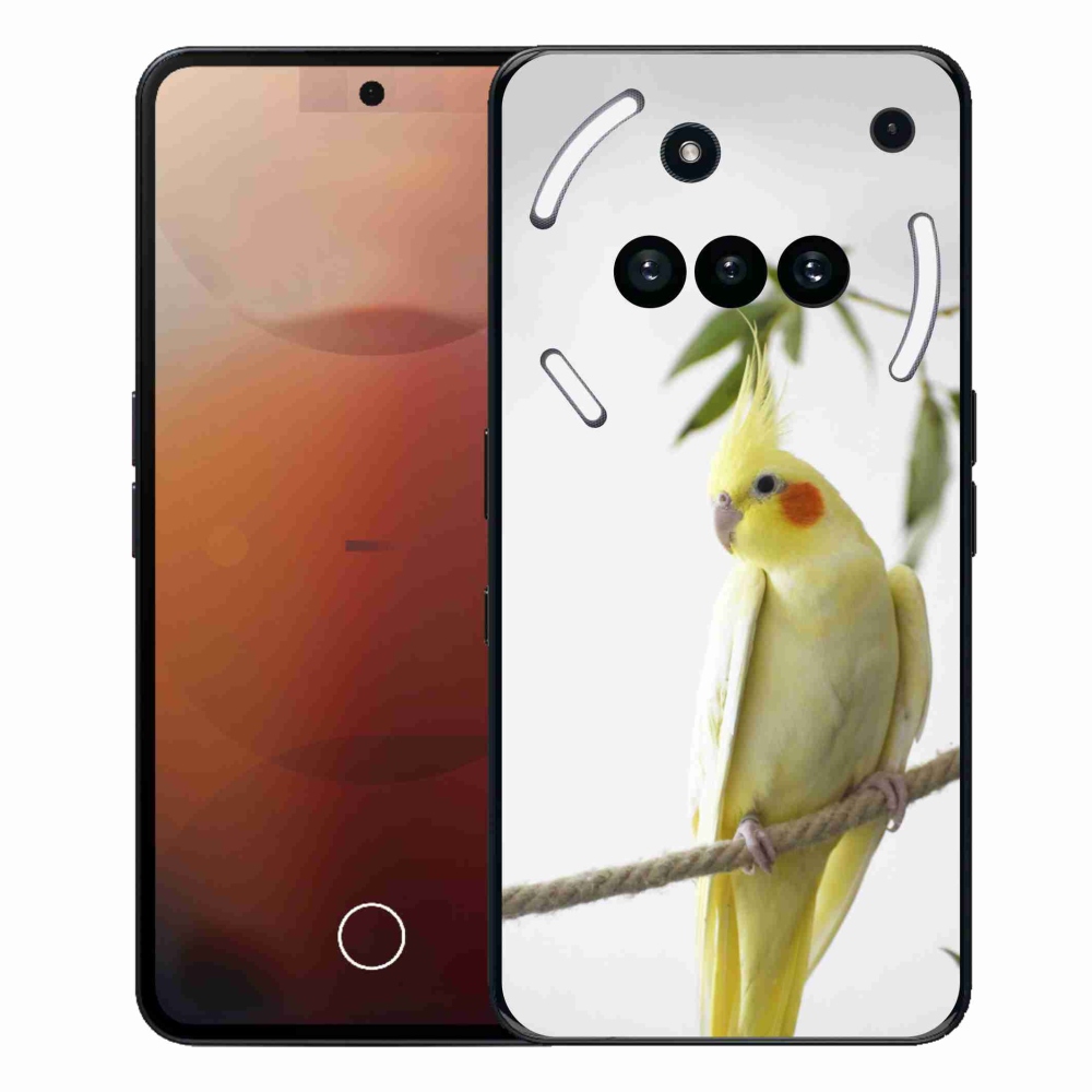 Gelový kryt mmCase na Nothing Phone (3a) - papoušek korela chocholatá