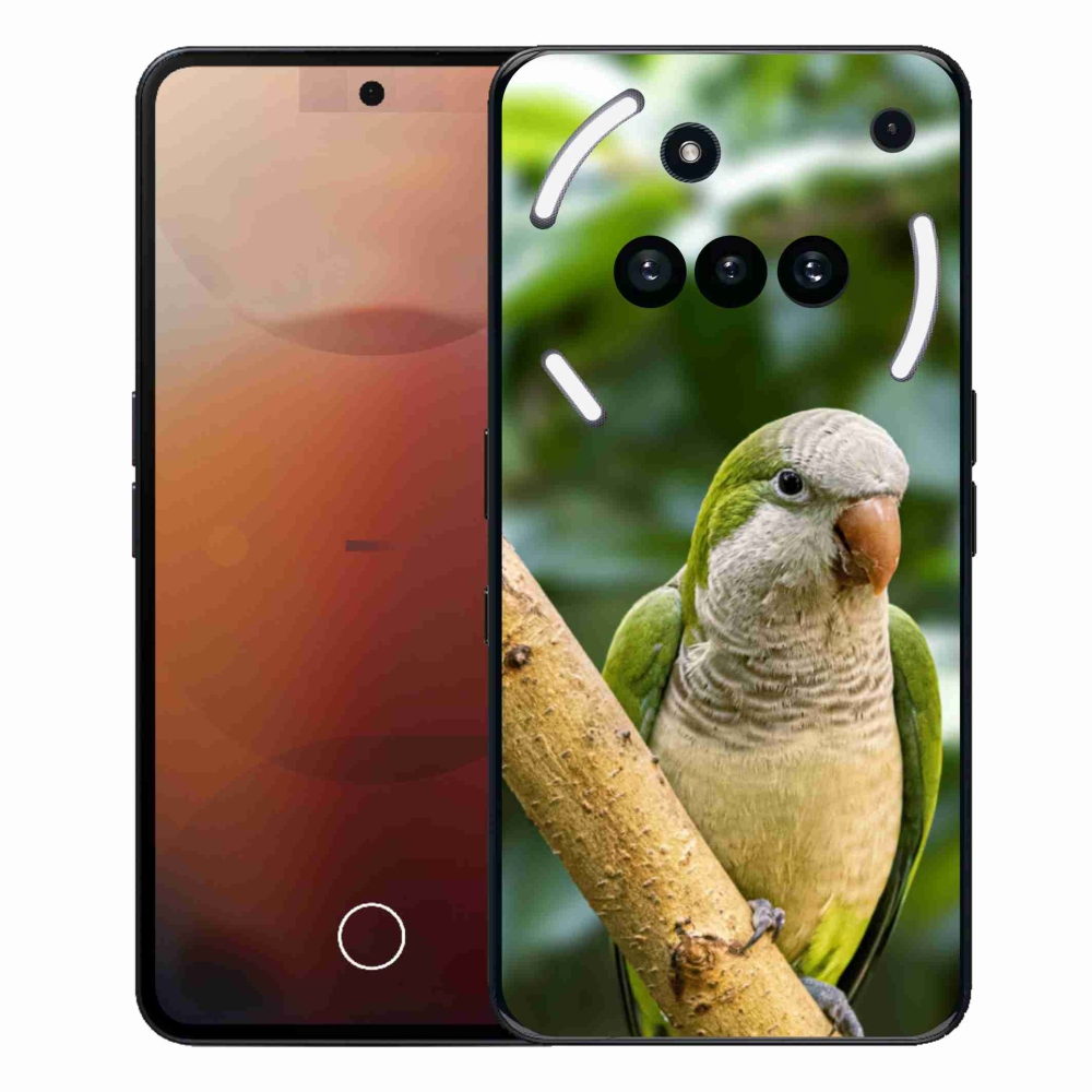 Gelový kryt mmCase na Nothing Phone (3a) - papoušek mníšek