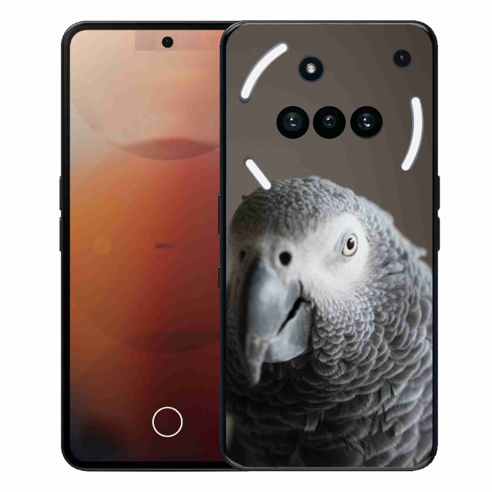 Gelový kryt mmCase na Nothing Phone (3a) - papoušek žako 2