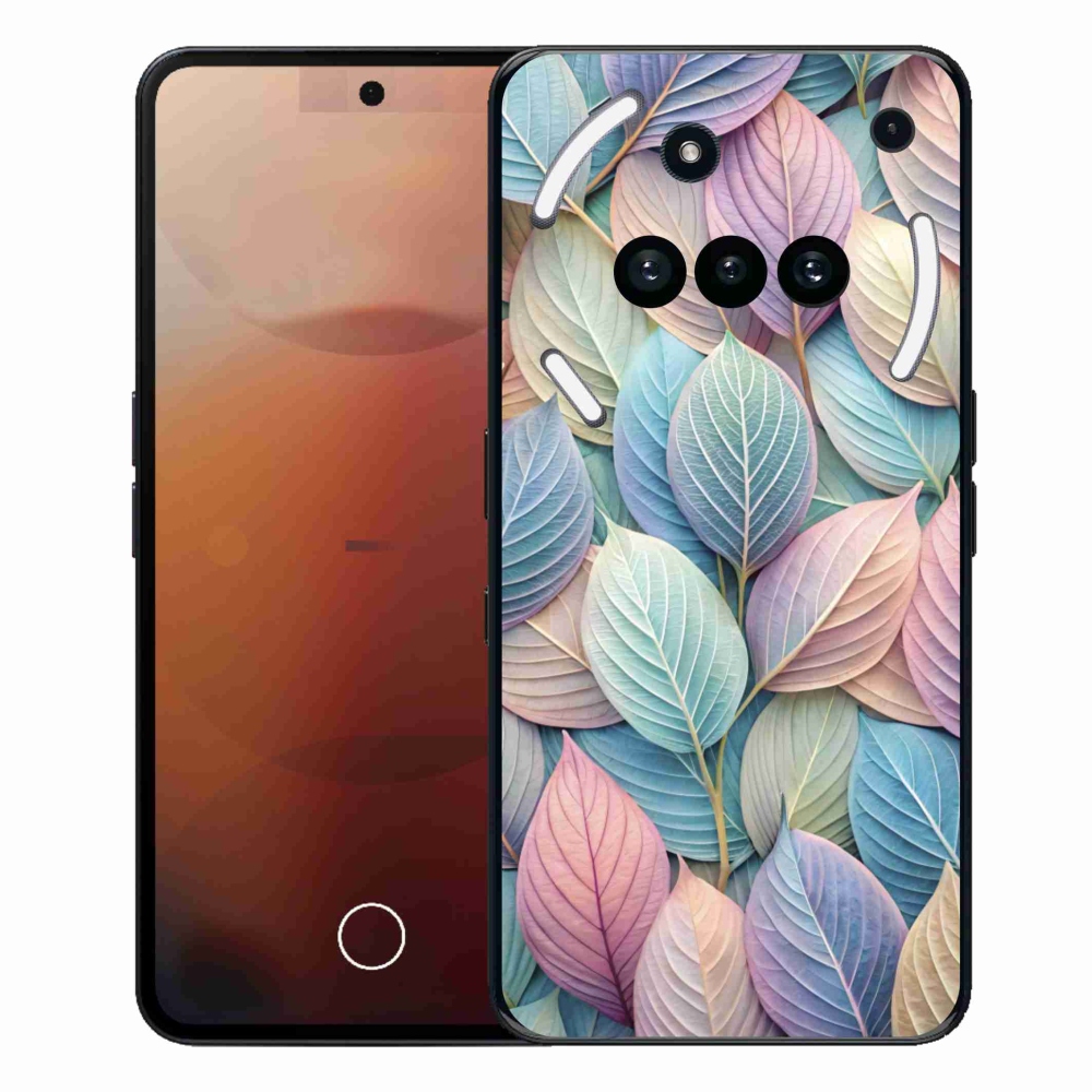 Gelový kryt mmCase na Nothing Phone (3a) - pastelové listy