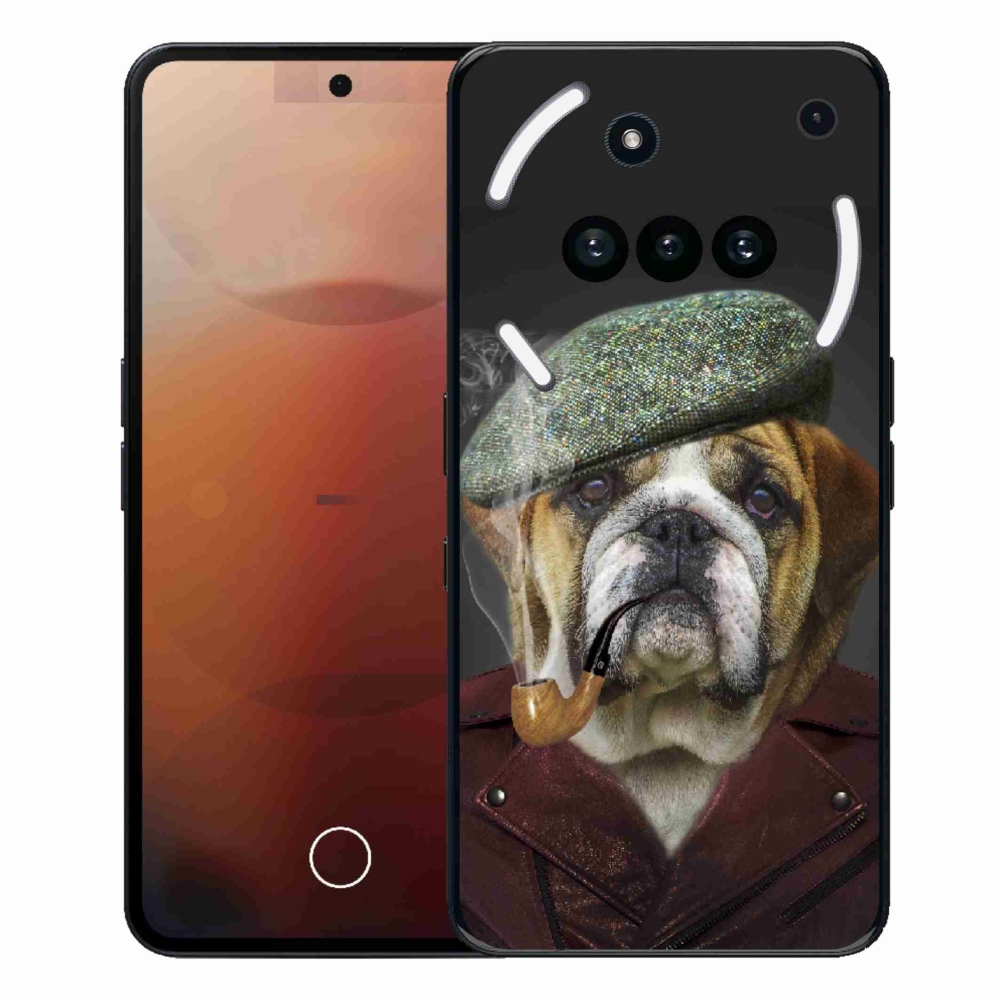 Gelový kryt mmCase na Nothing Phone (3a) - pes s fajfkou