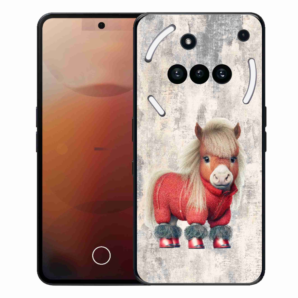 Gelový kryt mmCase na Nothing Phone (3a) - poník ve svetru