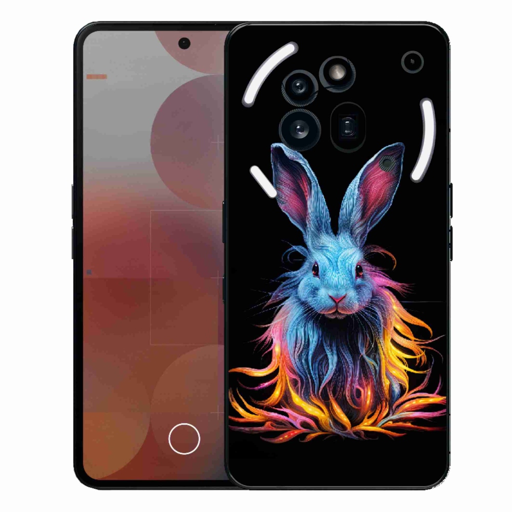 Gelový kryt mmCase na Nothing Phone (3a) Pro - abstraktní zajíc