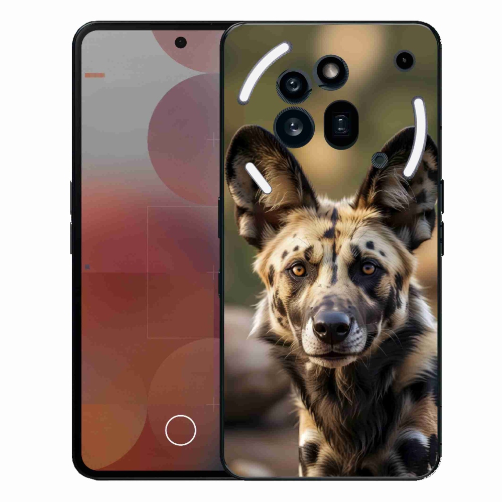 Gelový kryt mmCase na Nothing Phone (3a) Pro - africký divoký pes