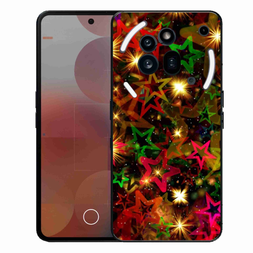 Gelový kryt mmCase na Nothing Phone (3a) Pro - barevné hvězdičky