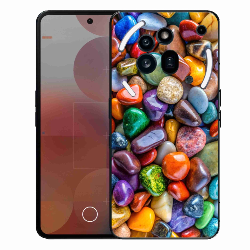 Gelový kryt mmCase na Nothing Phone (3a) Pro - barevné kamínky