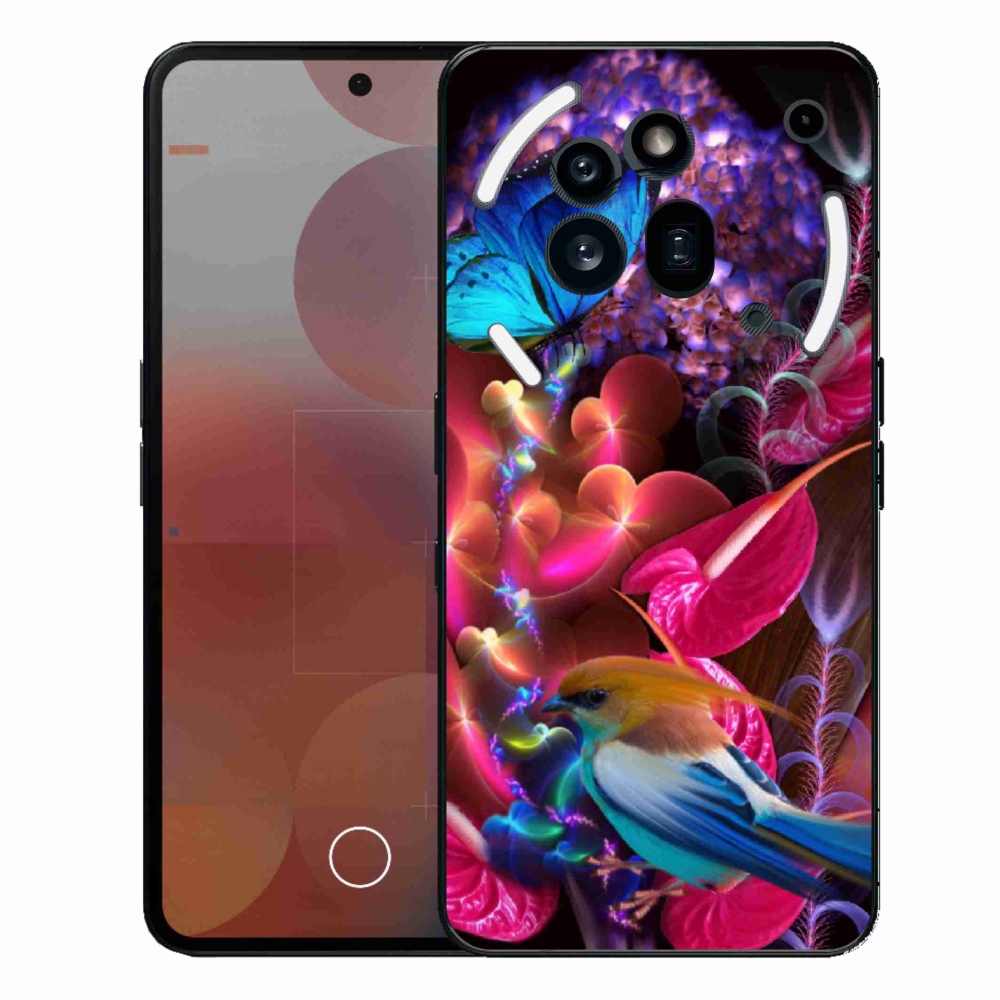 Gelový kryt mmCase na Nothing Phone (3a) Pro - barevné květiny
