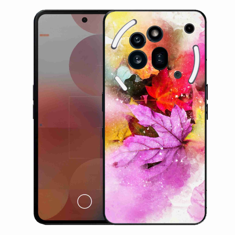 Gelový kryt mmCase na Nothing Phone (3a) Pro - barevné listy