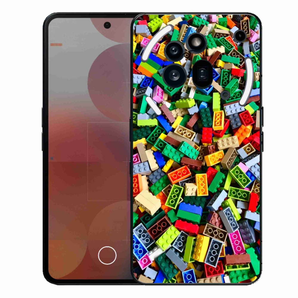 Gelový kryt mmCase na Nothing Phone (3a) Pro - barevné stavební kostky