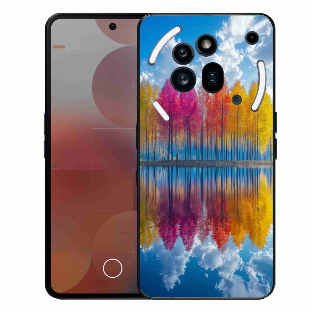 Gelový kryt mmCase na Nothing Phone (3a) Pro - barevné stromy