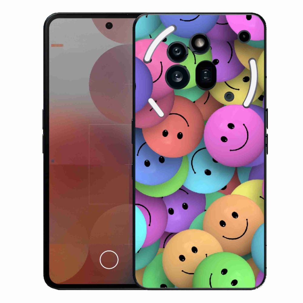 Gelový kryt mmCase na Nothing Phone (3a) Pro - barevní smajlíci