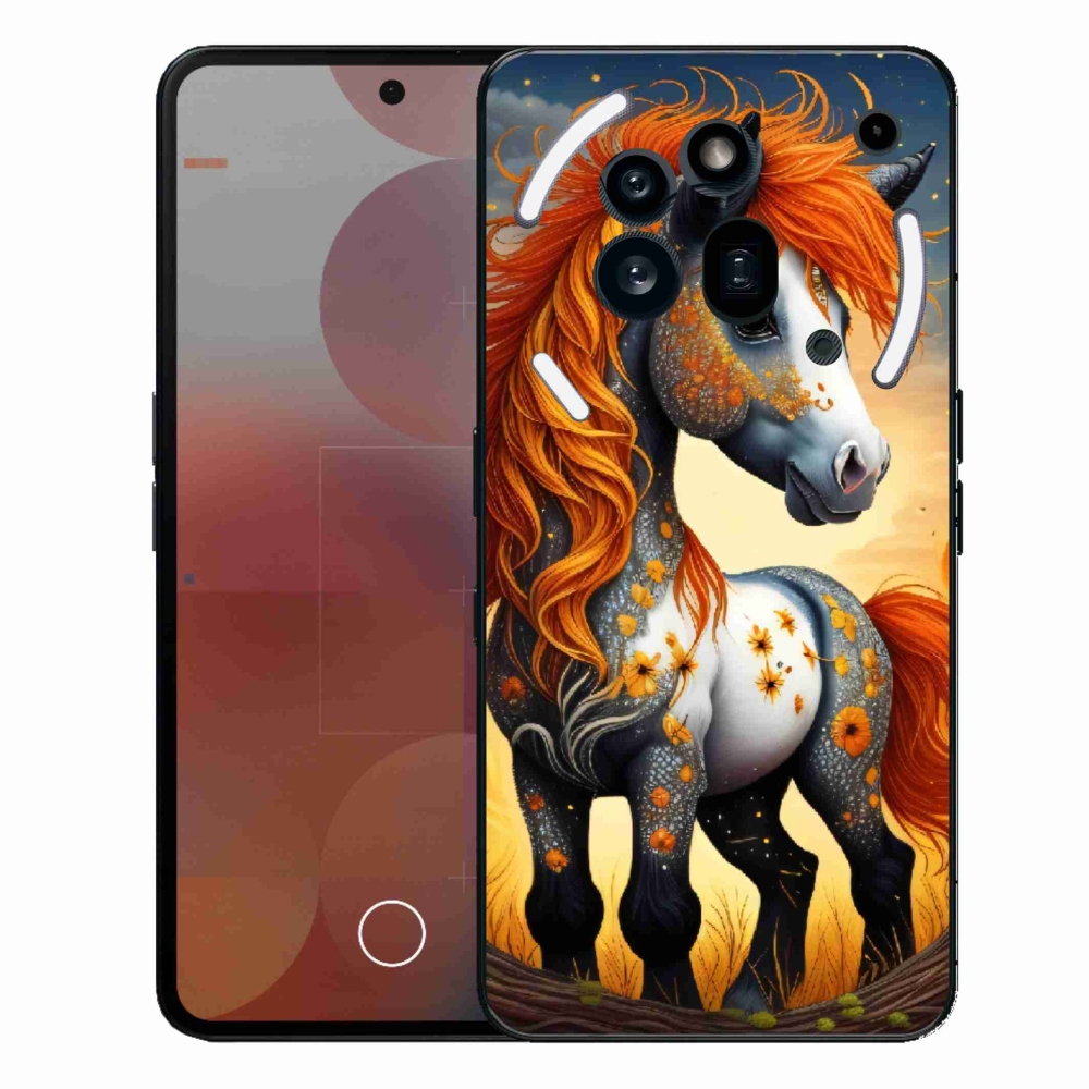 Gelový kryt mmCase na Nothing Phone (3a) Pro - barevný poník