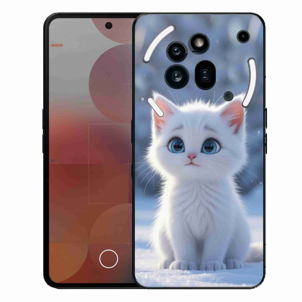 Gelový kryt mmCase na Nothing Phone (3a) Pro - bílé kotě 3