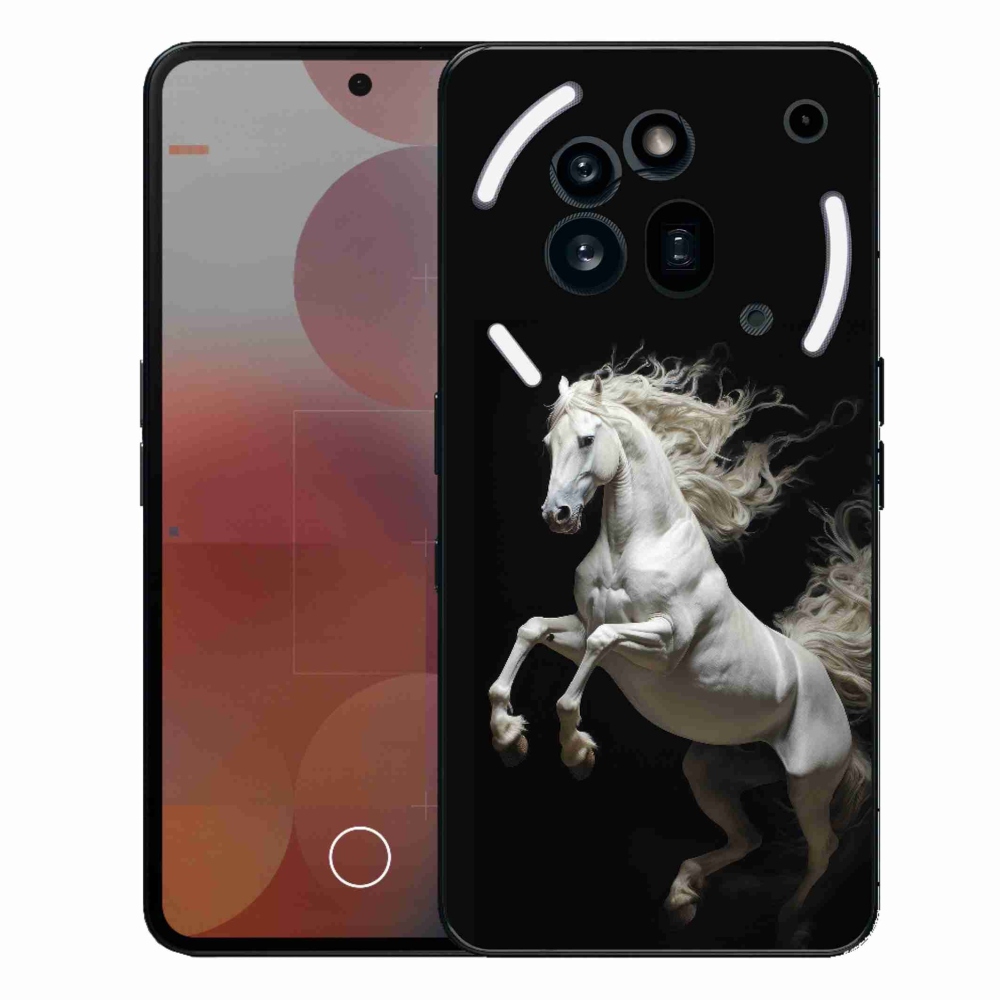 Gelový kryt mmCase na Nothing Phone (3a) Pro - bílý kůň 4