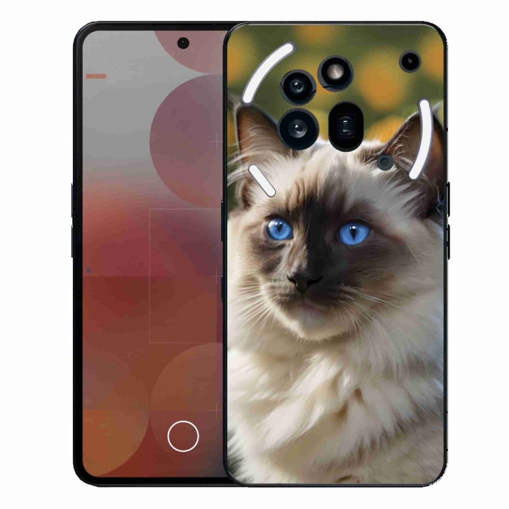 Gelový kryt mmCase na Nothing Phone (3a) Pro - bílý ragdoll