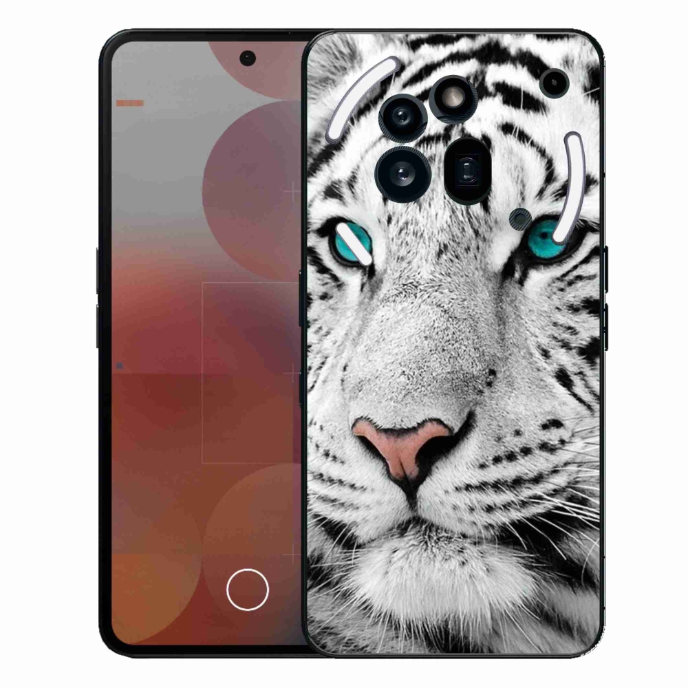 Gelový kryt mmCase na Nothing Phone (3a) Pro - bílý tygr