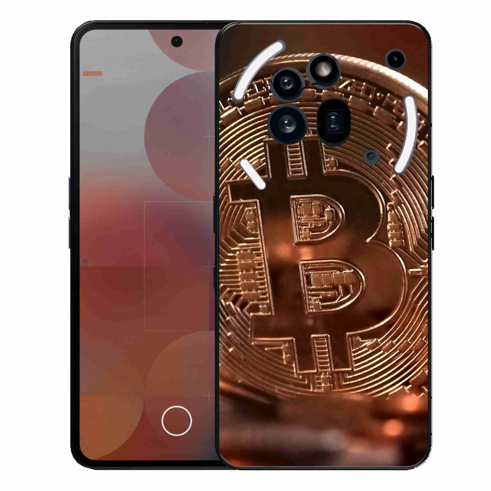 Gelový kryt mmCase na Nothing Phone (3a) Pro - bitcoin