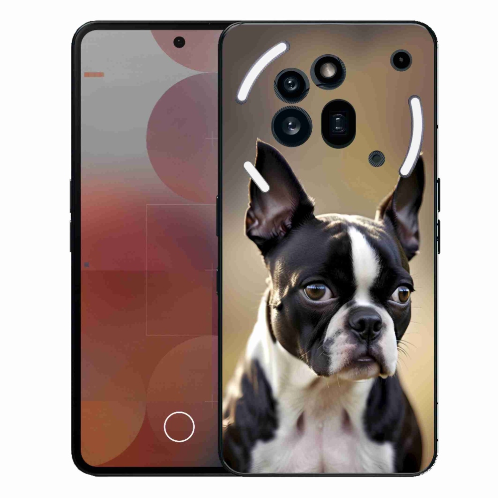 Gelový kryt mmCase na Nothing Phone (3a) Pro - bostonský teriér