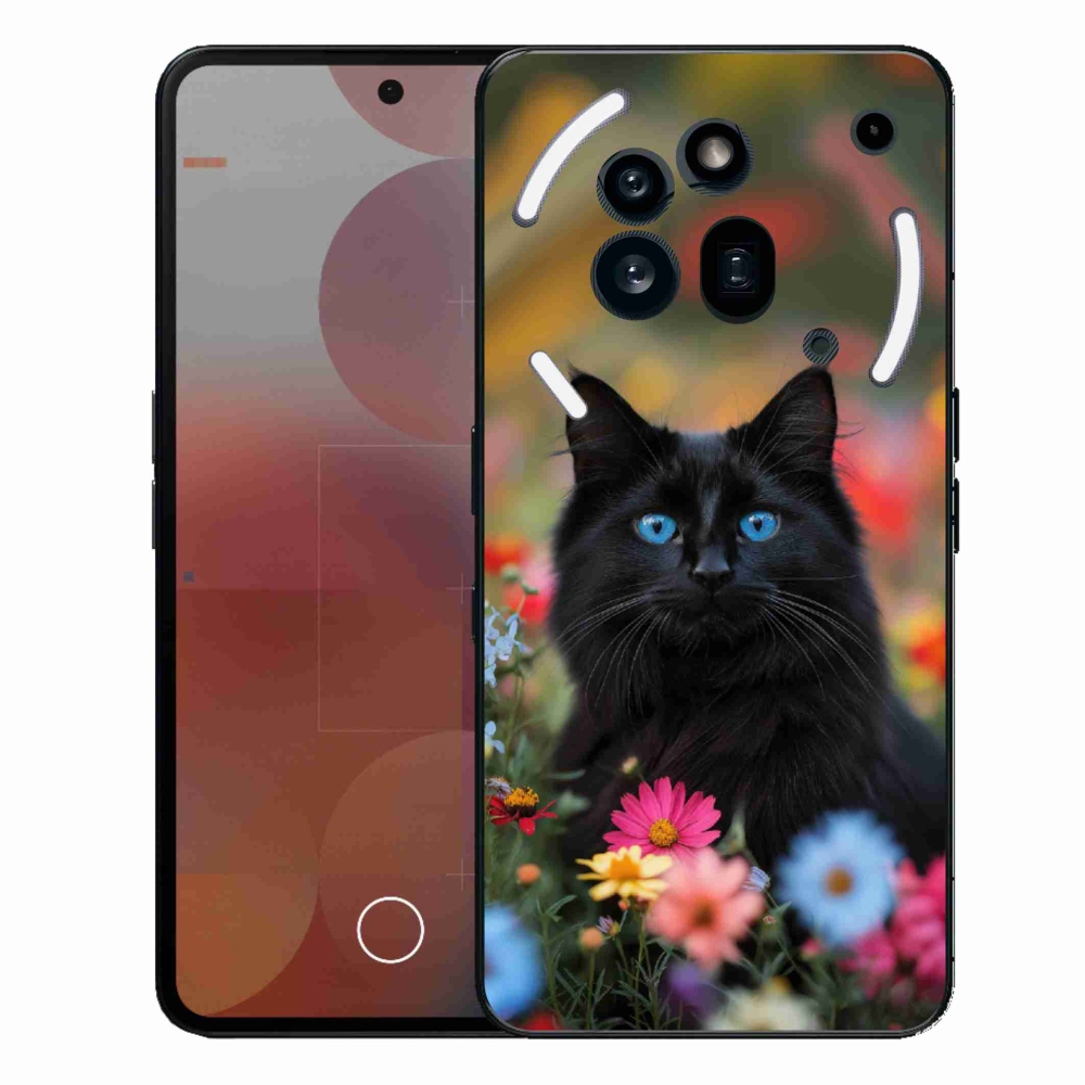 Gelový kryt mmCase na Nothing Phone (3a) Pro - černé kotě 4