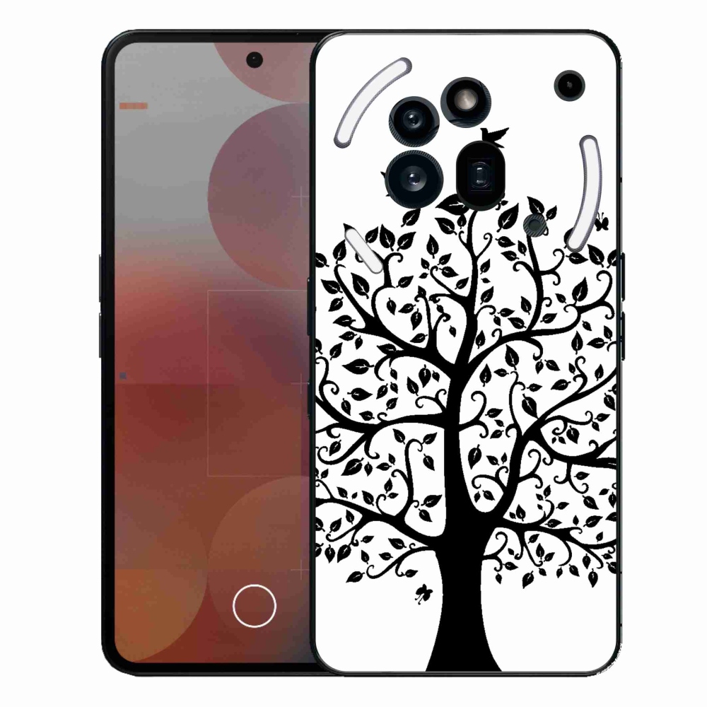 Gelový kryt mmCase na Nothing Phone (3a) Pro - černobílý strom