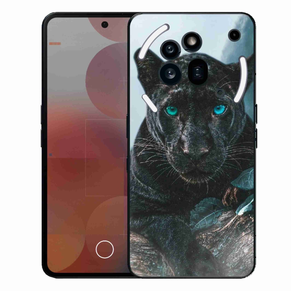 Gelový kryt mmCase na Nothing Phone (3a) Pro - černý panter