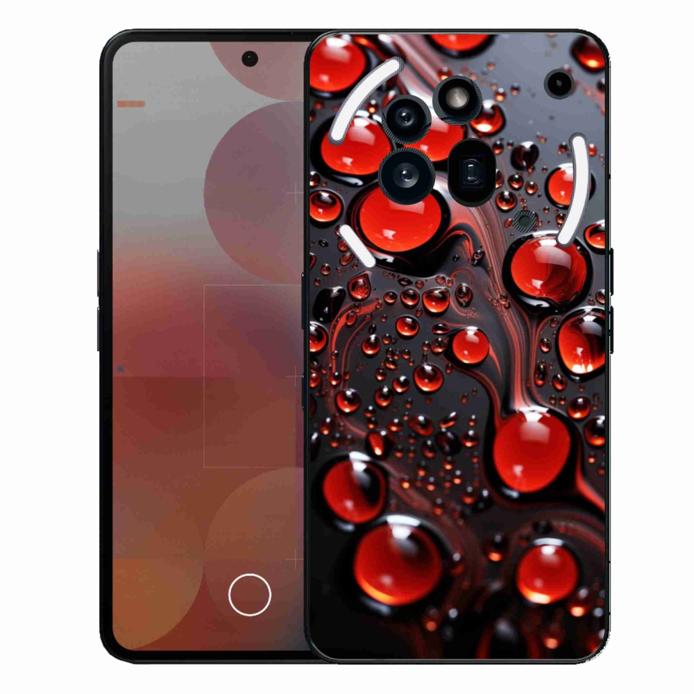 Gelový kryt mmCase na Nothing Phone (3a) Pro - červené kapky 2