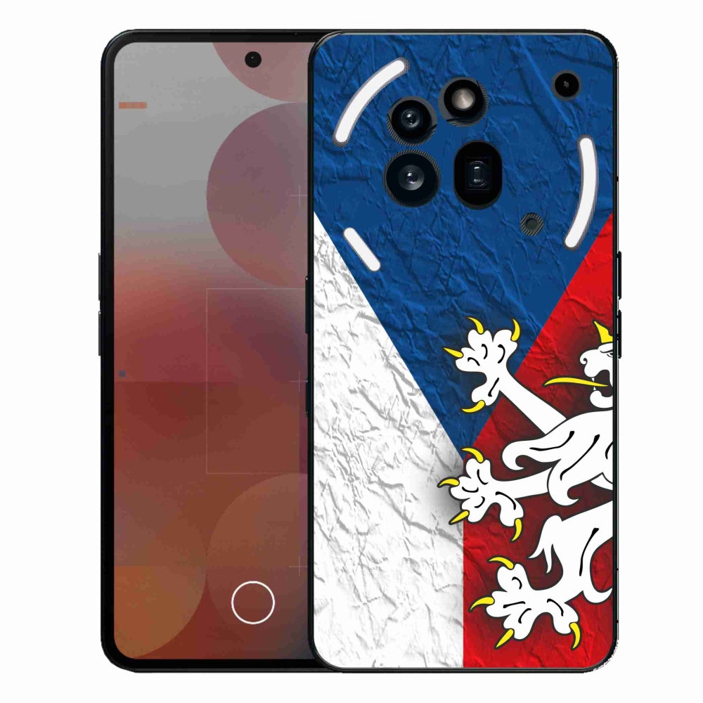 Gelový kryt mmCase na Nothing Phone (3a) Pro - česká vlajka 1