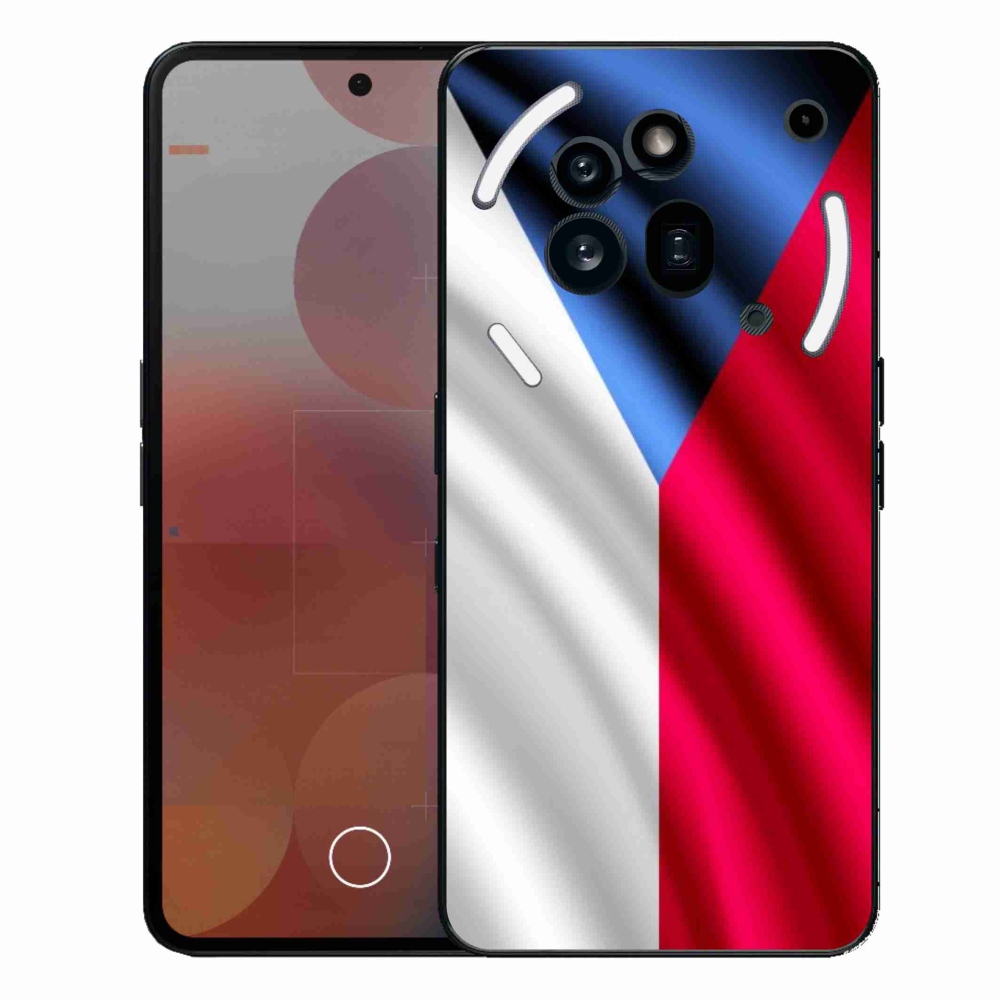 Gelový kryt mmCase na Nothing Phone (3a) Pro - česká vlajka