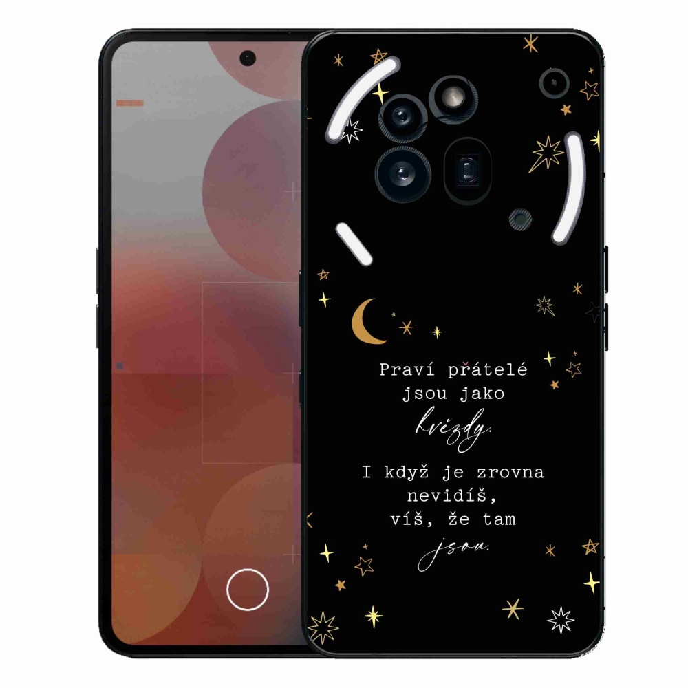Gelový kryt mmCase na Nothing Phone (3a) Pro - citát 6 černé pozadí