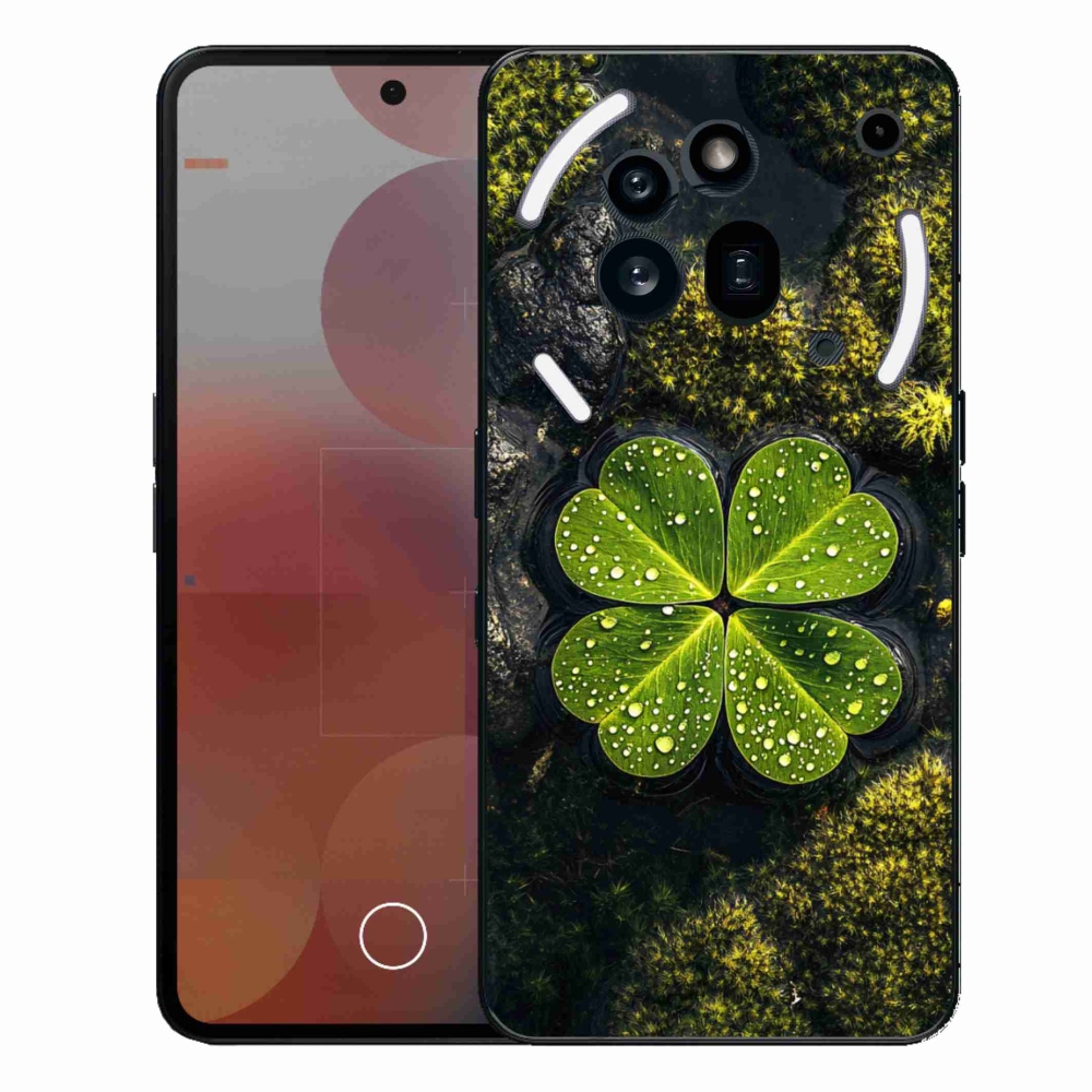 Gelový kryt mmCase na Nothing Phone (3a) Pro - čtyřlístek