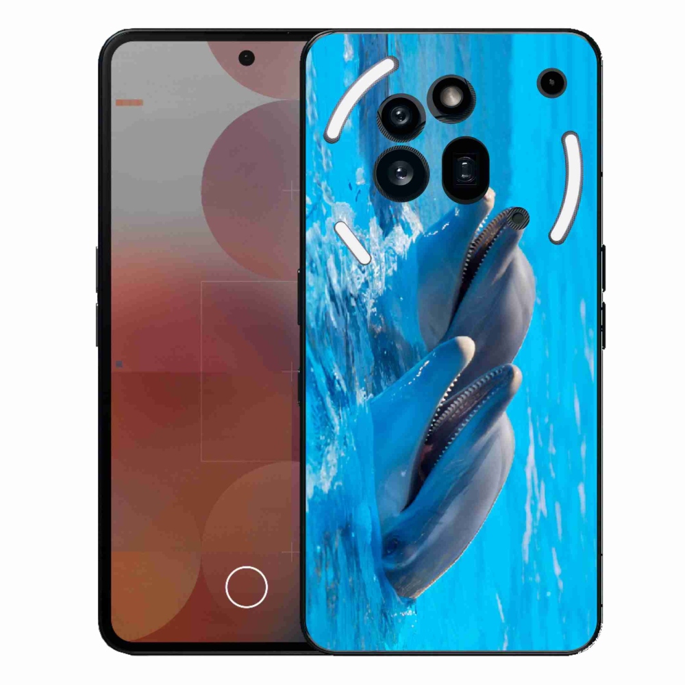 Gelový kryt mmCase na Nothing Phone (3a) Pro - delfíni