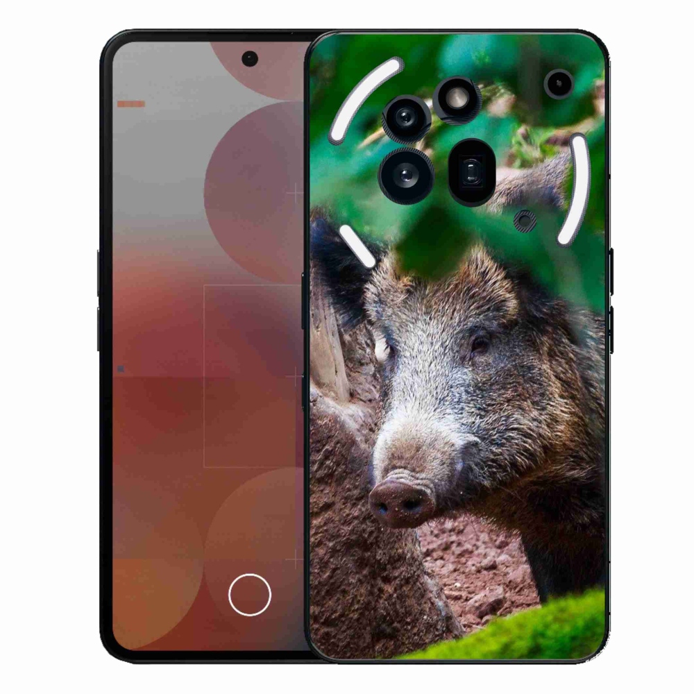 Gelový kryt mmCase na Nothing Phone (3a) Pro - divoké prase