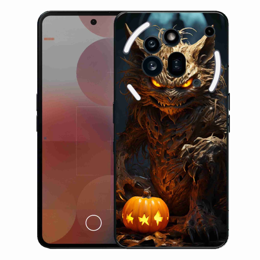 Gelový kryt mmCase na Nothing Phone (3a) Pro - halloweenská příšera