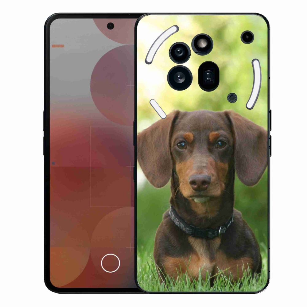 Gelový kryt mmCase na Nothing Phone (3a) Pro - hnědý jezevčík