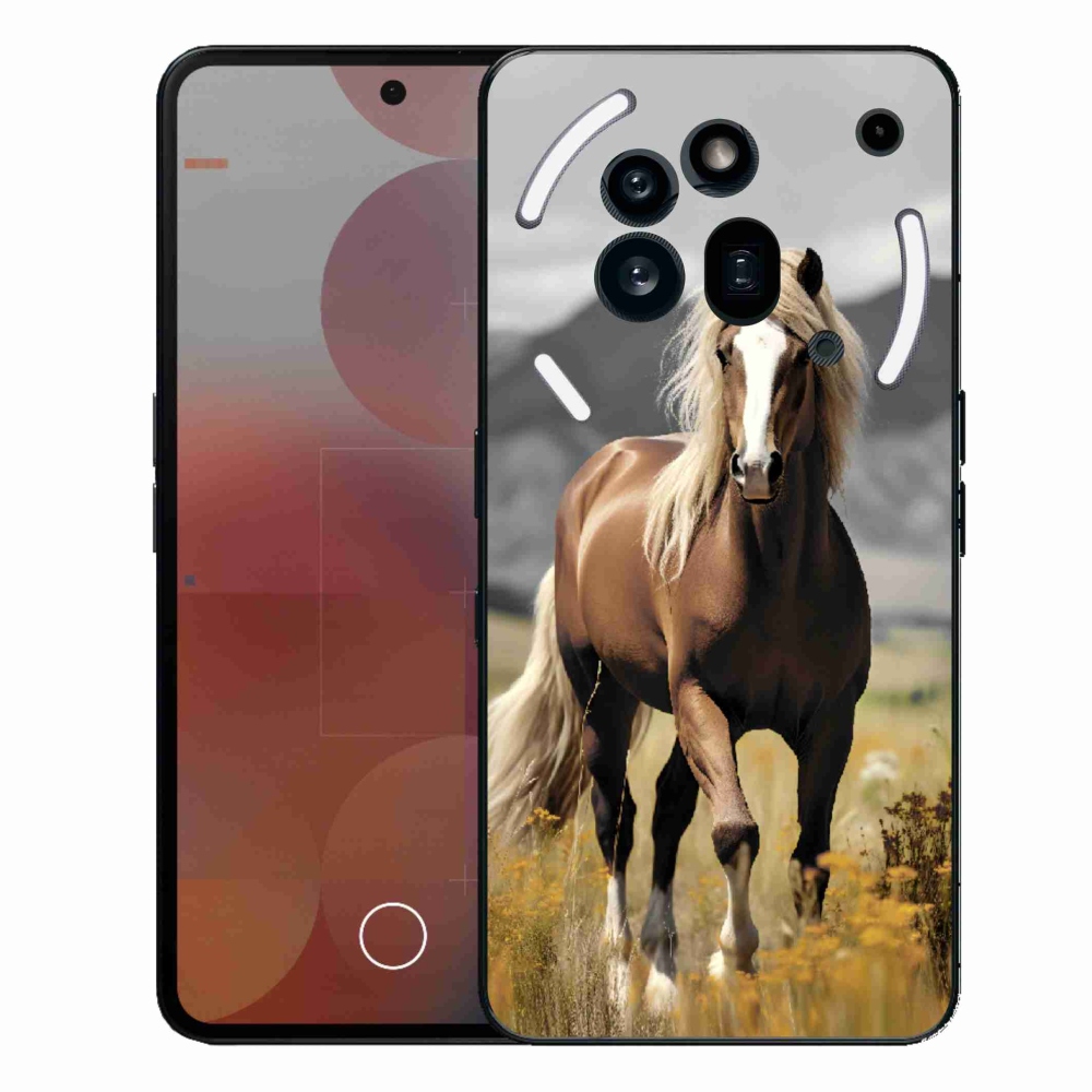 Gelový kryt mmCase na Nothing Phone (3a) Pro - hnědý kůň 1