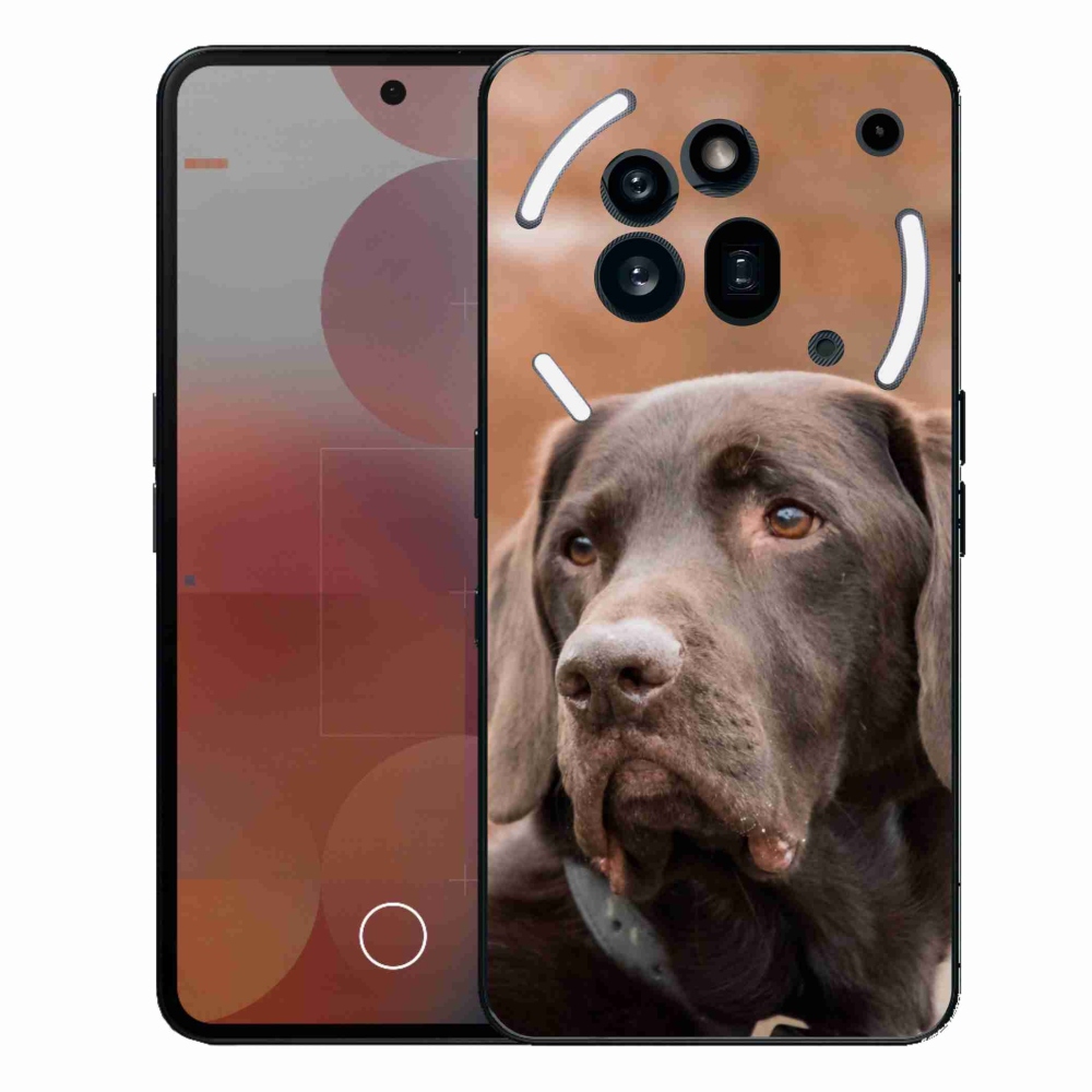 Gelový kryt mmCase na Nothing Phone (3a) Pro - hnědý labrador