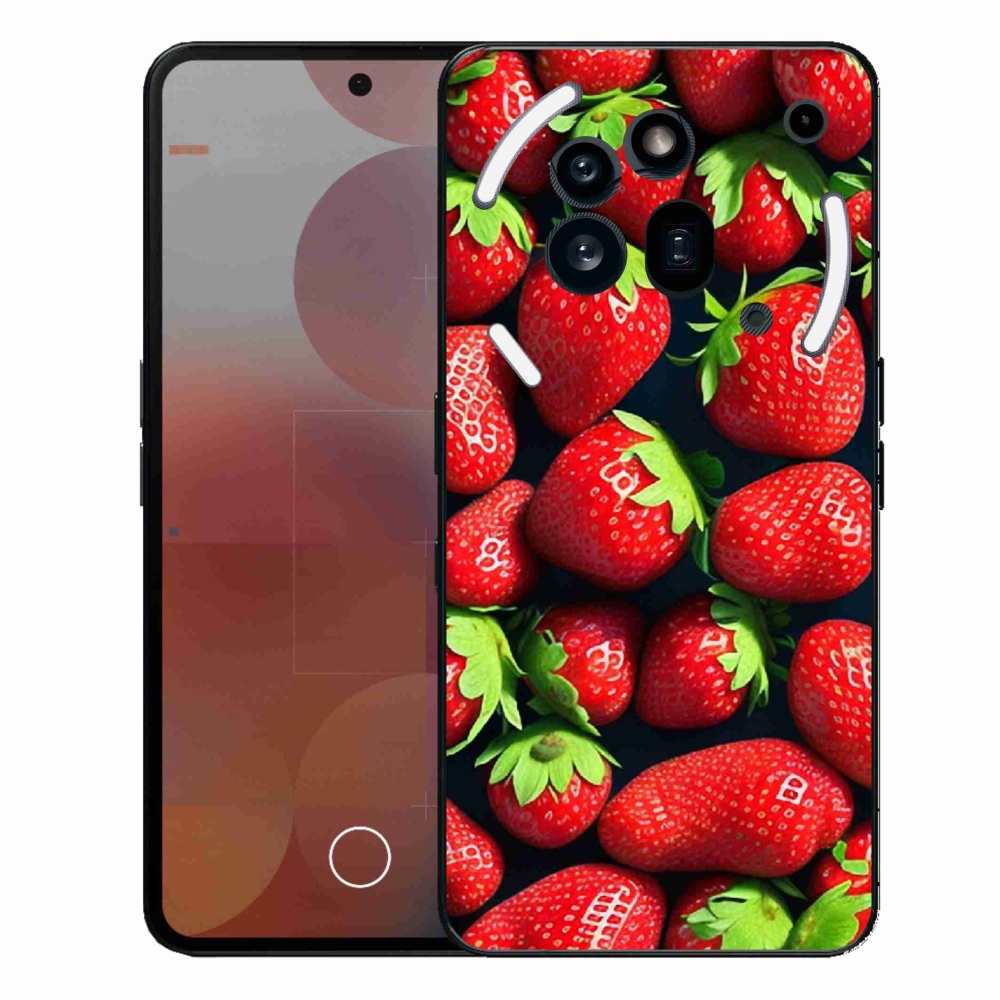 Gelový kryt mmCase na Nothing Phone (3a) Pro - jahody