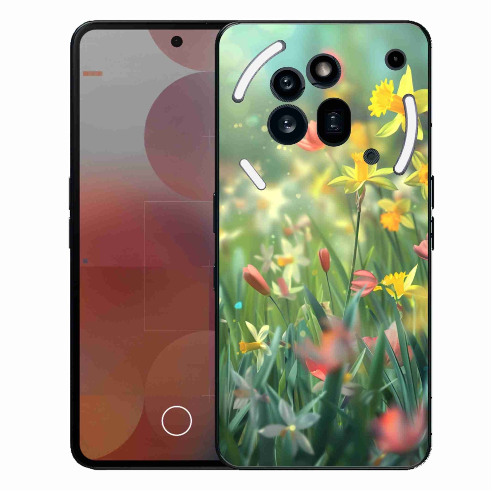 Gelový kryt mmCase na Nothing Phone (3a) Pro - jarní květy