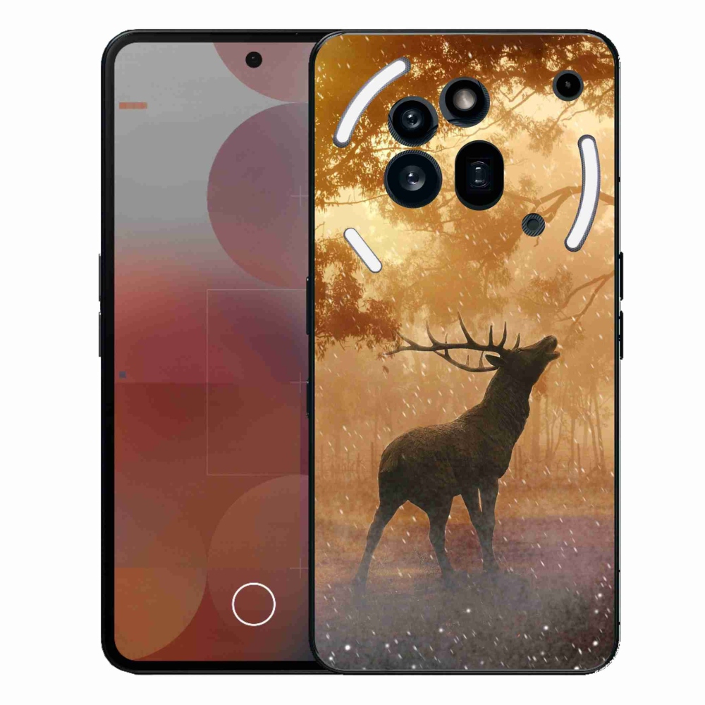 Gelový kryt mmCase na Nothing Phone (3a) Pro - jelen v říji