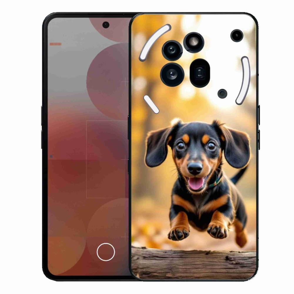 Gelový kryt mmCase na Nothing Phone (3a) Pro - jezevčík 2