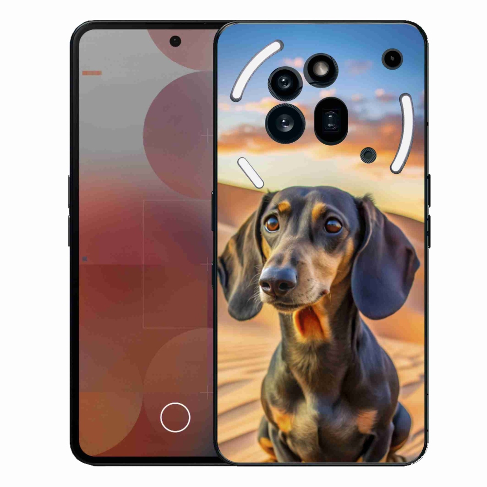 Gelový kryt mmCase na Nothing Phone (3a) Pro - jezevčík 3 